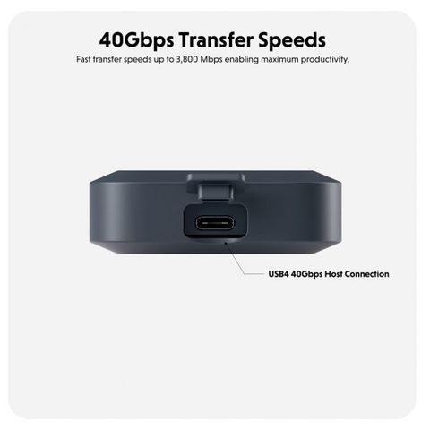  Box Ổ Cứng Ssd Hyperdrive Next Usb4 Nvme Ssd Enclosure Tương Thích Vớ Iphone 15 Series 