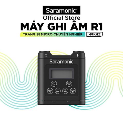 Máy Ghi Âm Saramonic R1- Hỗ Trợ Định Dạng Tệp Tin, Tương Thích Mọi Phần Mềm Chỉnh Sửa