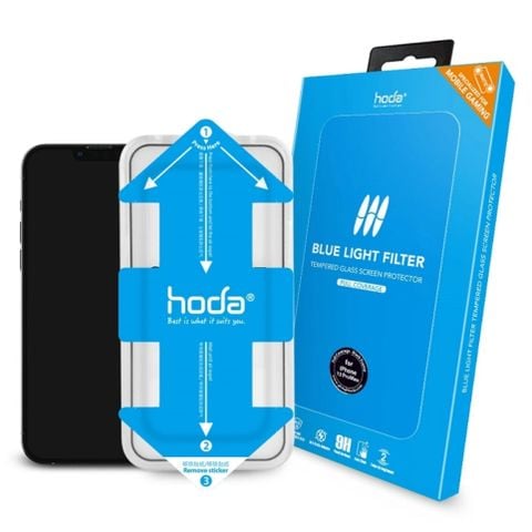 Kính Cường Lực HODA 2in1 bảo vệ mắt và chống bám vân tay cho iPhone 13 Series