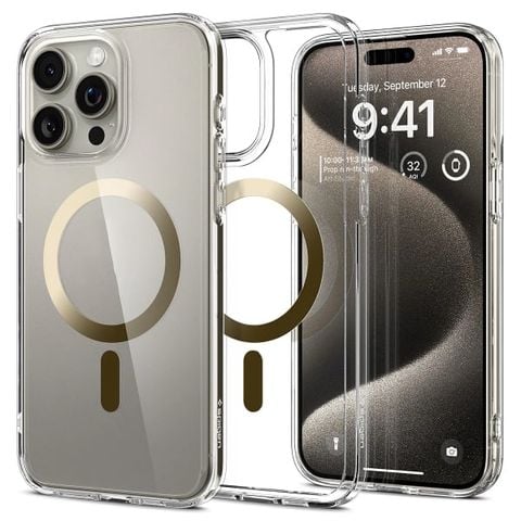  ỐP LƯNG DÀNH CHO IPHONE 15 PRO MAX SPIGEN CRYSTAL HYBRID MAGFIT 