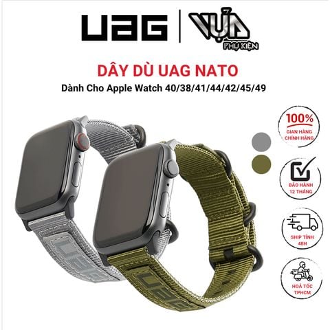  Dây Dù Dành Cho APPLE WATCH UAG NATO phần cứng bằng thép không gỉ Vật liệu dệt nylon có độ bền cao 