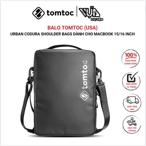  TÚI ĐEO CHÉO TOMTOC (USA) URBAN CODURA SHOULDER BAGS Dành Cho MACBOOK 13/14/15/16 Inch 