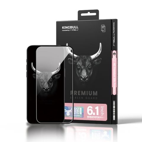 Kính Cường Lực Mipow Kingbull HD Premium SILK trong suốt dành cho iPhone 16 Series
