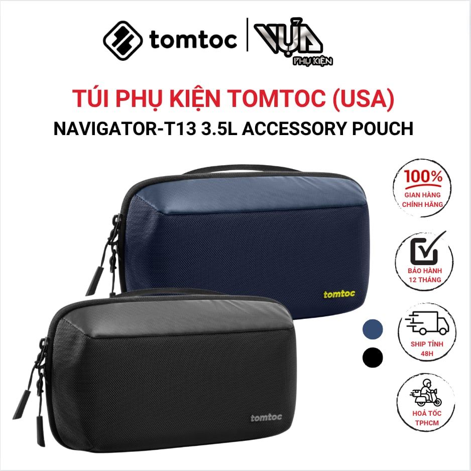  TÚI PHỤ KIỆN TOMTOC (USA) NAVIGATOR-T13 3.5L ACCESSORY POUCH phong cách và chất lượng cao cấp 