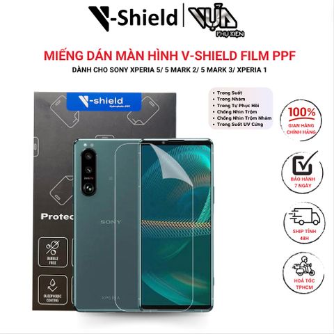  Miếng dán màn hình V-Shield Film PPF DÀNH CHO sony Xperia 5/ 5 mark 2/ 5 mark 3/ Xperia 1 