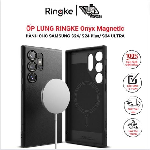  ỐP LƯNG  DÀNH CHO SAMSUNG S24/ S24 Plus/ S24 ULTRA RINGKE Onyx Magnetic 
