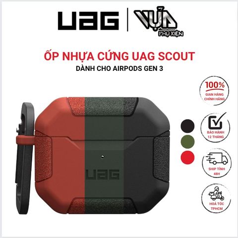  Ốp Nhựa Cứng Cho AIRPODS GEN 3 UAG SCOUT chống sốc và chống rơi rớt 