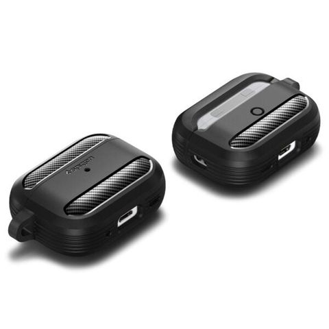  ỐP LƯNG SPIGEN DÀNH CHO APPLE AIRPOD PRO 2 RUGGED ARMOR MATTE BLACK 