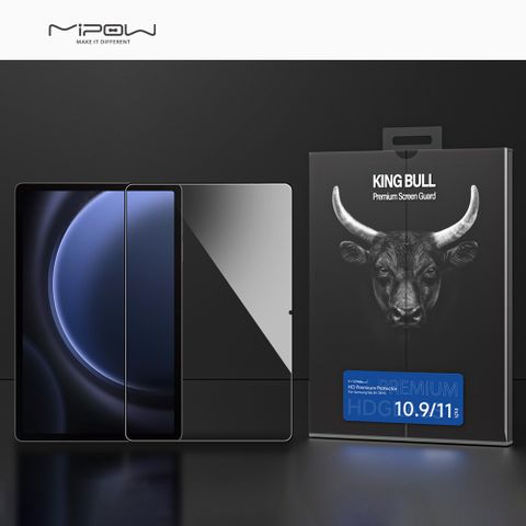 Kính Cường Lực MIPOW Kingbull HD Premium Protector cho Samsung Tab S9/ S9FE/  S9 FE+