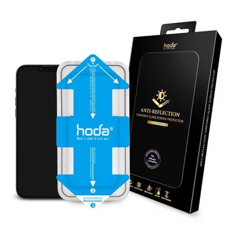 Kính Cường Lực HODA chống phản chiếu có viền đen cho iPhone 13 Series