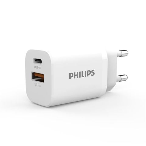 Củ sạc nhanh Philips USB & Type C - PD30W + QC3.0