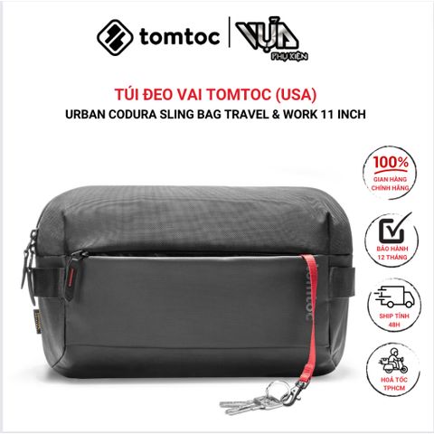  TÚI ĐỰNG PHỤ KIỆN CHỐNG SỐC ĐEO CHÉO TOMTOC (USA) URBAN CODURA SLING BAG TRAVEL WORK 11 Inch 