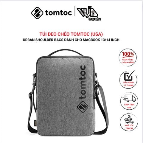  TÚI ĐEO CHÉO TOMTOC (USA) URBAN SHOULDER BAGS Dành Cho MACBOOK 13/14 Inch 