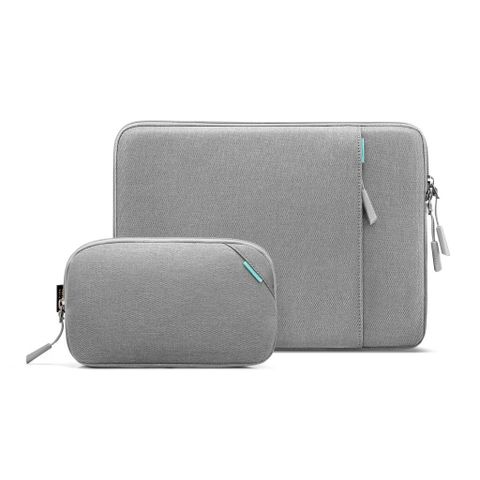  TÚI CHỐNG SỐC TOMTOC (USA) 360* PROTECTIVE KÈM TÚI PHỤ KIỆN Dành CHO MACBOOK PRO 13/14 Inch 