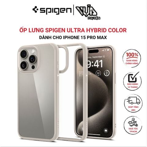  ỐP LƯNG SPIGEN ULTRA HYBRID COLOR Dành Cho IPHONE 15 PRO MAX 