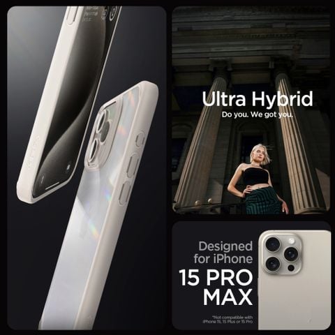  ỐP LƯNG SPIGEN ULTRA HYBRID COLOR Dành Cho IPHONE 15 PRO MAX 