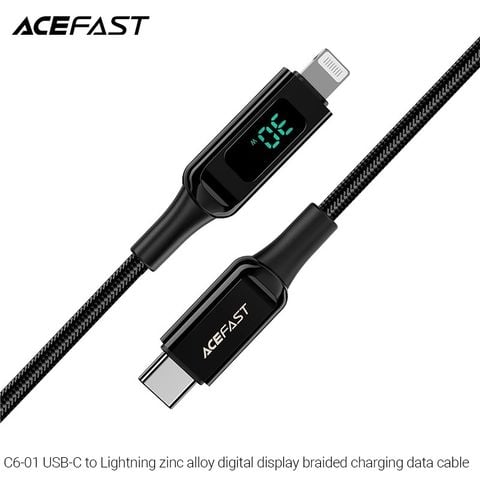 Cáp Sạc ACEFAST Type C To Lightning 30W (1.2M) - C6-01