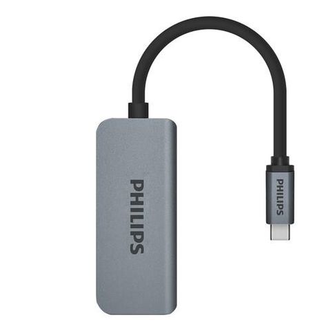 Hub chuyển đổi Philips 3 in 1 USB C to HDMI+USB+PD nhỏ gọn, đa năng