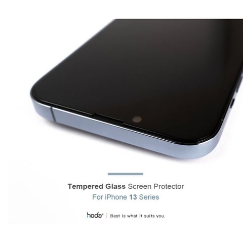 Kính Cường Lực HODA trong suốt có viền đen cho iPhone 13 Series