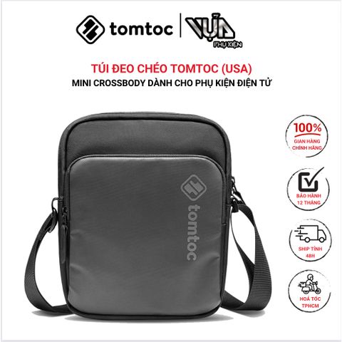  TÚI ĐEO CHÉO TOMTOC (USA) MINI CROSSBODY Dành Cho TECH ACCESSORIES Và IPAD MINI 7.9INCH 