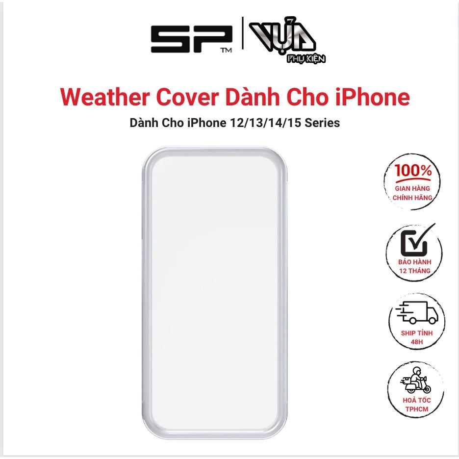  Weather Cover Ốp Bảo Vệ Dành Cho iPhone 12/13/14/15 Series Bảo vệ điện thoại của bạn khỏi mưa, mồ hôi, bụi 