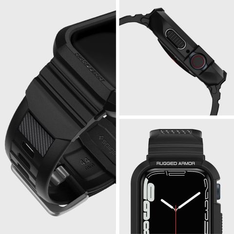  DÂY ĐEO KIÊM ỐP LƯNG SPIGEN RUGGED ARMOR PRO Dành Cho APPLE WATCH 8/7(45MM)/SE/6/5/4 (44MM) 