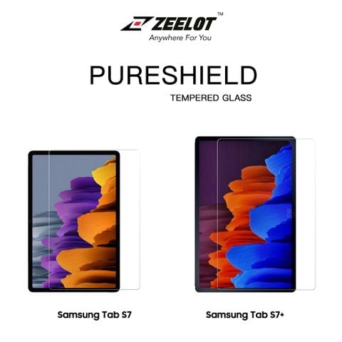 Kính cường lực Zeelot cho Samsung tab S7 Plus 12.4 inch
