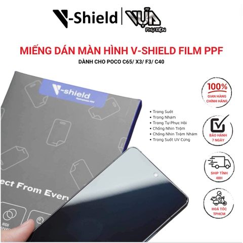  Miếng dán màn hình V-Shield Film PPF DÀNH CHO POCO C65/ X3/ F3/ C40 