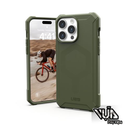  ỐP LƯNG UAG ESSENTIAL ARMOR W SẠC TỪ TÍNH BÁM DÍNH CHO IPHONE 15 Pro/ 15 Pro Max 