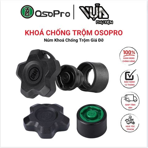  KHÓA CHỐNG TRỘM GIÁ ĐỠ OSOPRO Núm khoá chống trộm Giá đỡ Giúp ngăn chặn việc Giá đỡ bị đánh cắp 