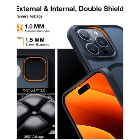  Ốp lưng TORRAS Guardian Magnetic cho iPhone 15 Pro/ 15 Pro Max chống sốc, chống trầy xước tương thích Mags 