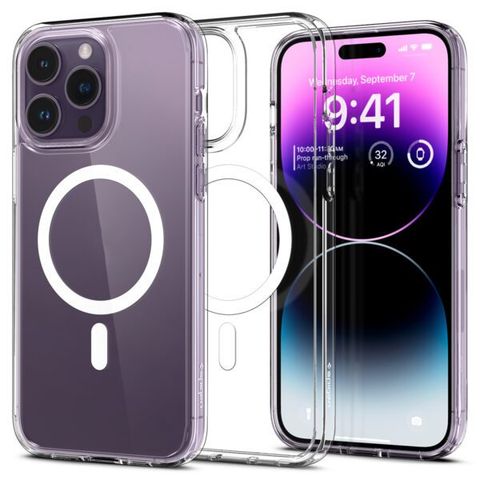  ỐP LƯNG M.A.G.S.A.F.E DÀNH CHO IPHONE 14 PRO/ 14 PRO MAX SPIGEN CRYSTAL HYBRID MAGFIT WHITE