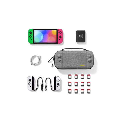  TÚI CHỐNG VA ĐẬP TOMTOC (USA) NINTENDO FANCYCASE-G05 MEDIUM có thể chứa được Nintendo Switch, tay cầm joy 