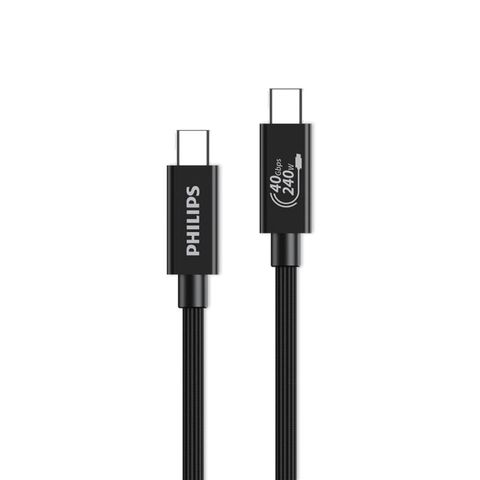 Dây cáp sạc nhanh Philips Type C to Type C (USB 4.0) | 240W | Dài 1M & 0.5M | Dây bện dù bền bỉ