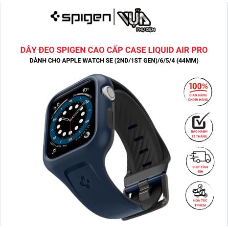  Dây Đeo Spigen Cao Cấp Case Liquid Air Pro Dành Cho Apple Watch Se (2Nd/1St Gen)/6/5/4 (44Mm) 