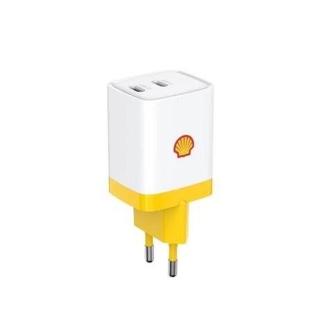 Củ sạc pin điện thoại Shell 2 cổng C Kí hiệu SWC-12 Công suất 35w Điện áp đầu vào 100-240VAC