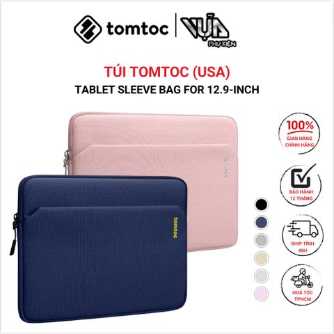  TÚI TOMTOC (USA) TABLET SLEEVE BAG FOR 12.9-INCH IPAD PRO M2/M1 Gọn nhẹ và mảnh mai chống nước bền bỉ 