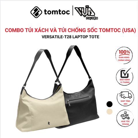  COMBO TÚI XÁCH VÀ TÚI CHỐNG SỐC TOMTOC (USA) VERSATILE-T28 LAPTOP TOTE 