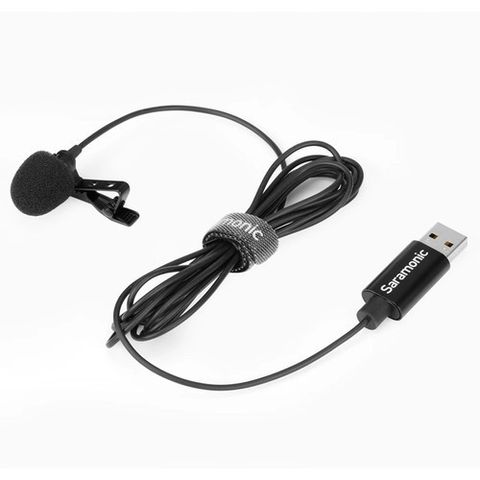 Micro Thu Âm Có Dây Saramonic ULM10 - Cổng USB-A - Dành Cho Máy Tính/ PC - Dài 2M