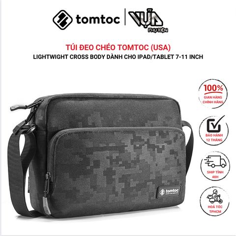  TÚI ĐỰNG PHỤ KIỆN ĐEO CHÉO TOMTOC LIGHTWIGHT CROSS BODY Dành Cho IPAD / TABLET 7/ 11 INCH 