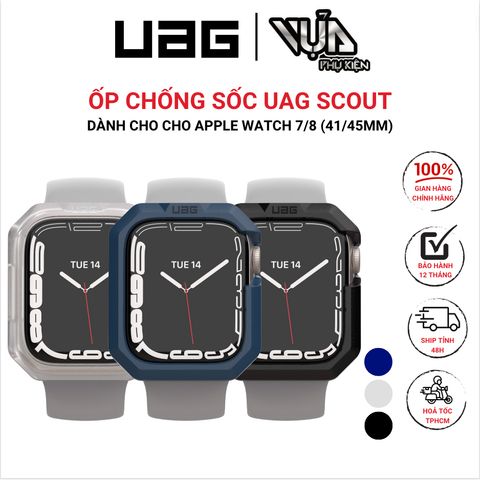  Ốp Chóng Sốc Cho APPLE WATCH 7/8 (41/45MM) UAG SCOUT chống sốc và chống rơi rớt 