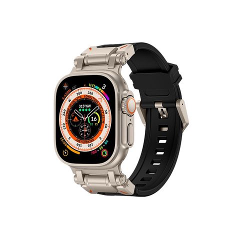  Dây đeo TPU cao cấp dành cho Apple watch size 42/44/45/49mm khóa kim loại chắc chắn không gỉ 