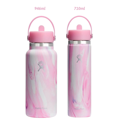 Bình giữ nhiệt HydroFlask Wide Flex Straw Cap Nhiều dung tích - Dùng được nước lạnh