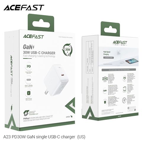  Củ Sạc ACEFAST GaN PD3.0 30W 1 cổng USB-C (US) - A23 