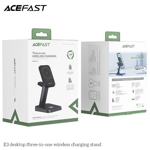  Giá đỡ đế sạc nhanh không dây ACEFAST 3 in 1 - E3 -Magsafe 