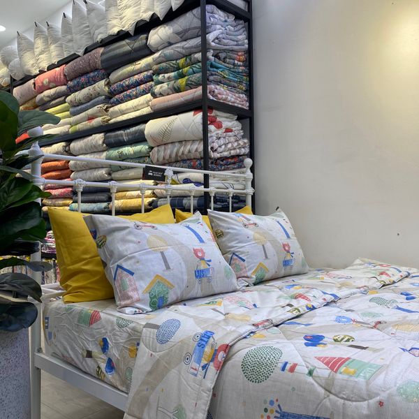  Bedding bộ chăn ga gối đẹp Ngôi nhà mèo 