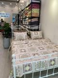  Bedding bộ chăn ga gối đẹp Hoàng gia vàng 