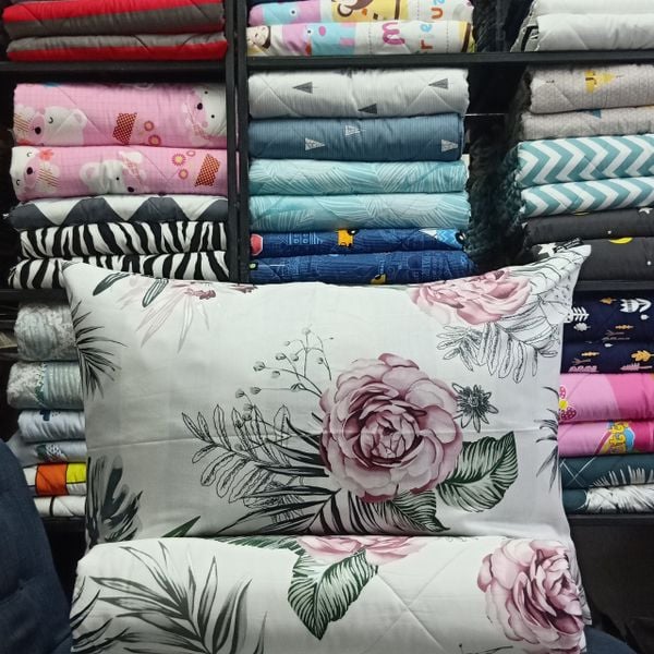  Bedding bộ chăn ga gối đẹp Hoa lá cọ 