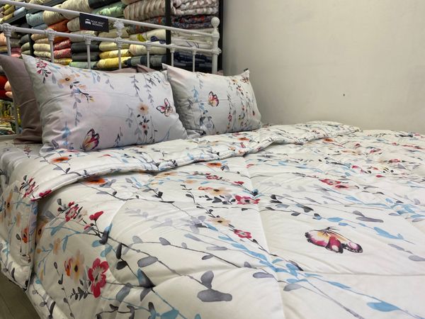  Bedding bộ chăn ga gối đẹp Hoa sen xanh 