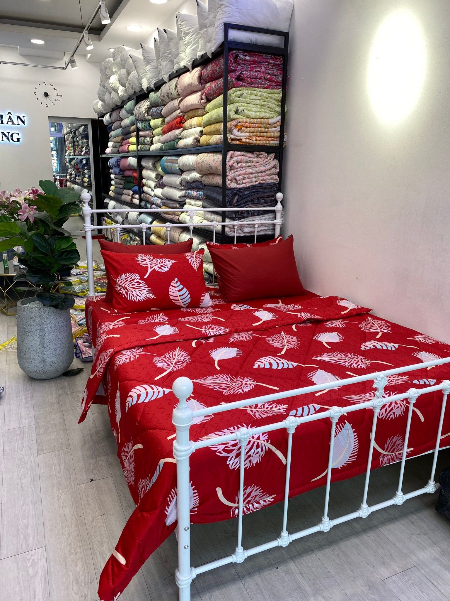  Bedding bộ chăn ga gối cưới Ngũ Sắc Đỏ 